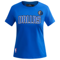 NBA DALLAS MAVERICKS CLASSIC WOMEN'S SJ SLIM FIT TEE (ROYAL BLUE)