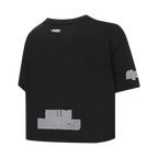 NBA DALLAS MAVERICKS REVERSE FRENCH TERRY WOMEN'S SJ BOXY TEE (BLACK)