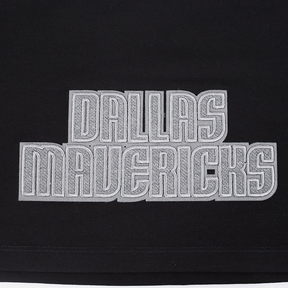 NBA DALLAS MAVERICKS REVERSE FRENCH TERRY WOMEN'S SJ BOXY TEE (BLACK)