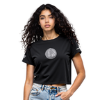 NBA DALLAS MAVERICKS REVERSE FRENCH TERRY WOMEN'S SJ BOXY TEE (BLACK)