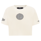 NBA DALLAS MAVERICKS REVERSE FRENCH TERRY WOMEN'S SJ BOXY TEE (EGGSHELL)