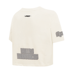 NBA DALLAS MAVERICKS REVERSE FRENCH TERRY WOMEN'S SJ BOXY TEE (EGGSHELL)