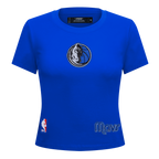 NBA DALLAS MAVERICKS GAME DAY CLASSICS WOMEN'S SJ BABY DOLL TEE (ROYAL BLUE)