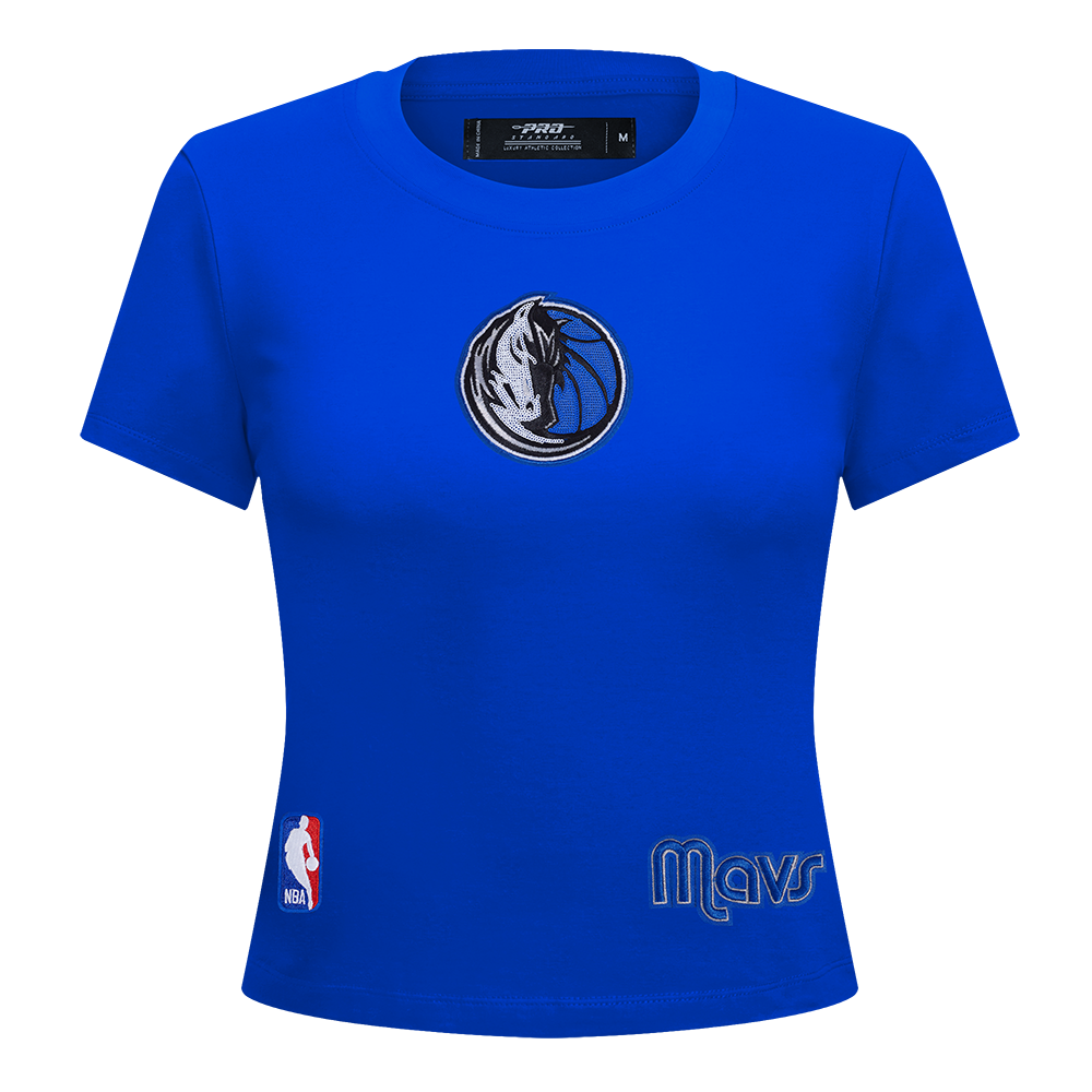 NBA DALLAS MAVERICKS GAME DAY CLASSICS WOMEN'S SJ BABY DOLL TEE (ROYAL BLUE)