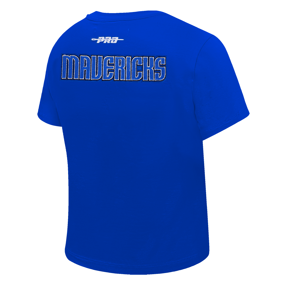 NBA DALLAS MAVERICKS GAME DAY CLASSICS WOMEN'S SJ BABY DOLL TEE (ROYAL BLUE)