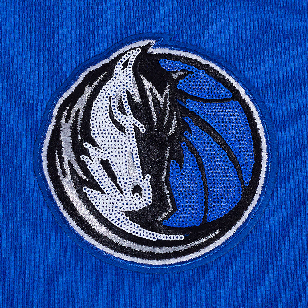 NBA DALLAS MAVERICKS GAME DAY CLASSICS WOMEN'S SJ BABY DOLL TEE (ROYAL BLUE)