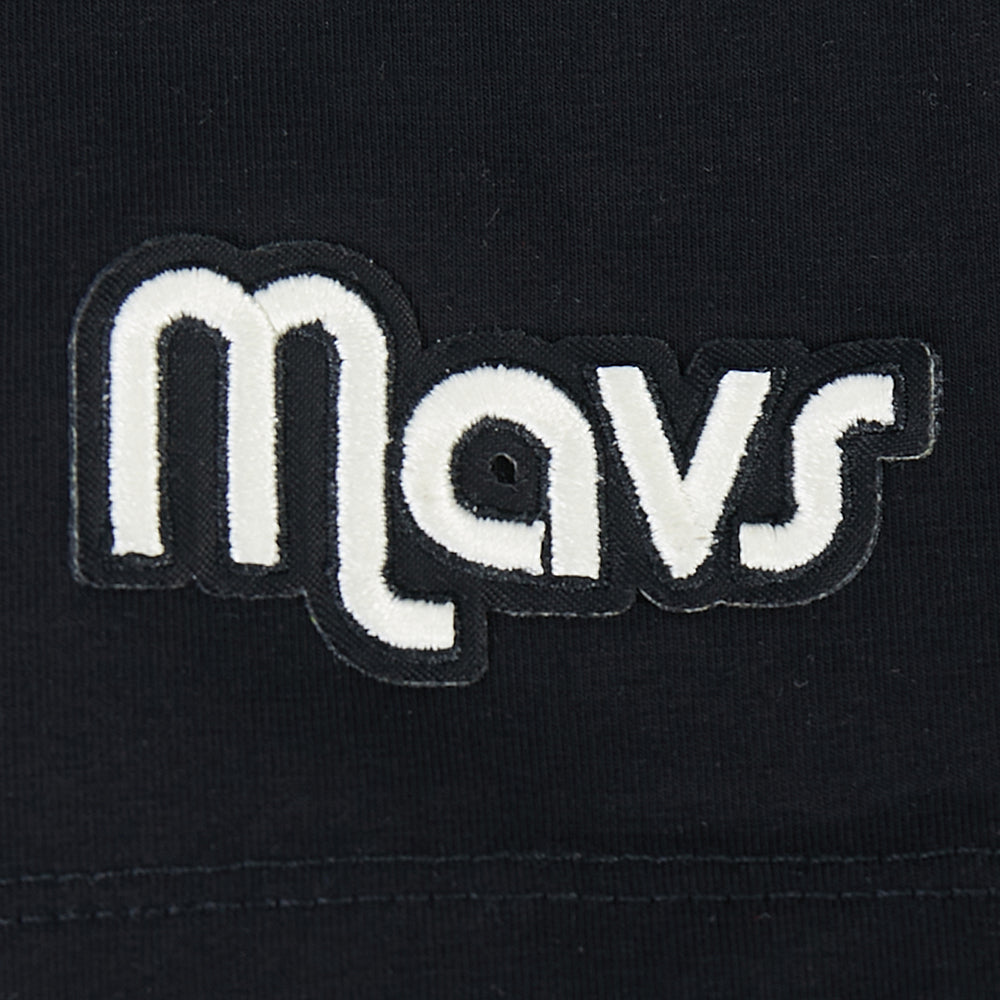 NBA DALLAS MAVERICKS MODERN ORIGINALS T-SHIRT EN JERSEY SIMPLE À COUPE CARRÉE POUR FEMME (NOIR)