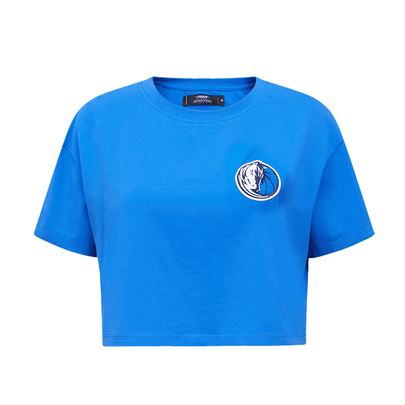NBA DALLAS MAVERICKS CLASSIC T-SHIRT À COUPE CARRÉE POUR FEMME (BLEU ROYAL)