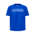 NBA DALLAS MAVERICKS CLASSIC T-SHIRT EN JERSEY SIMPLE POUR GARÇON JUNIOR (BLEU ROYAL)