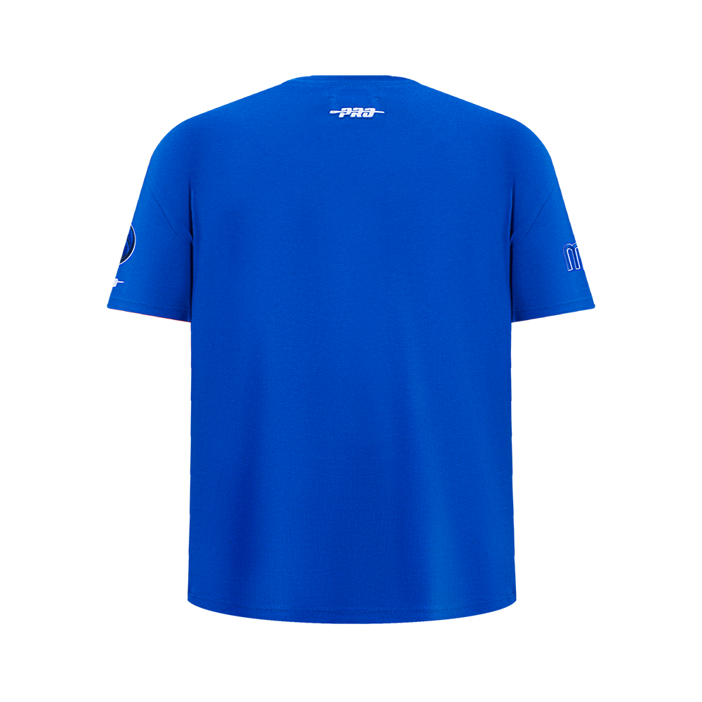 NBA DALLAS MAVERICKS CLASSIC T-SHIRT EN JERSEY SIMPLE POUR GARÇON JUNIOR (BLEU ROYAL)