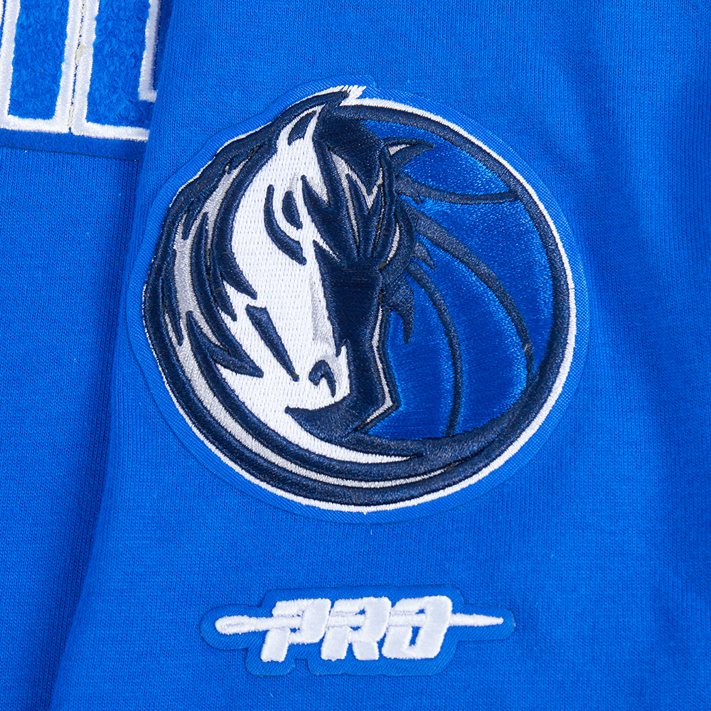 NBA DALLAS MAVERICKS CLASSIC T-SHIRT EN JERSEY SIMPLE POUR GARÇON JUNIOR (BLEU ROYAL)