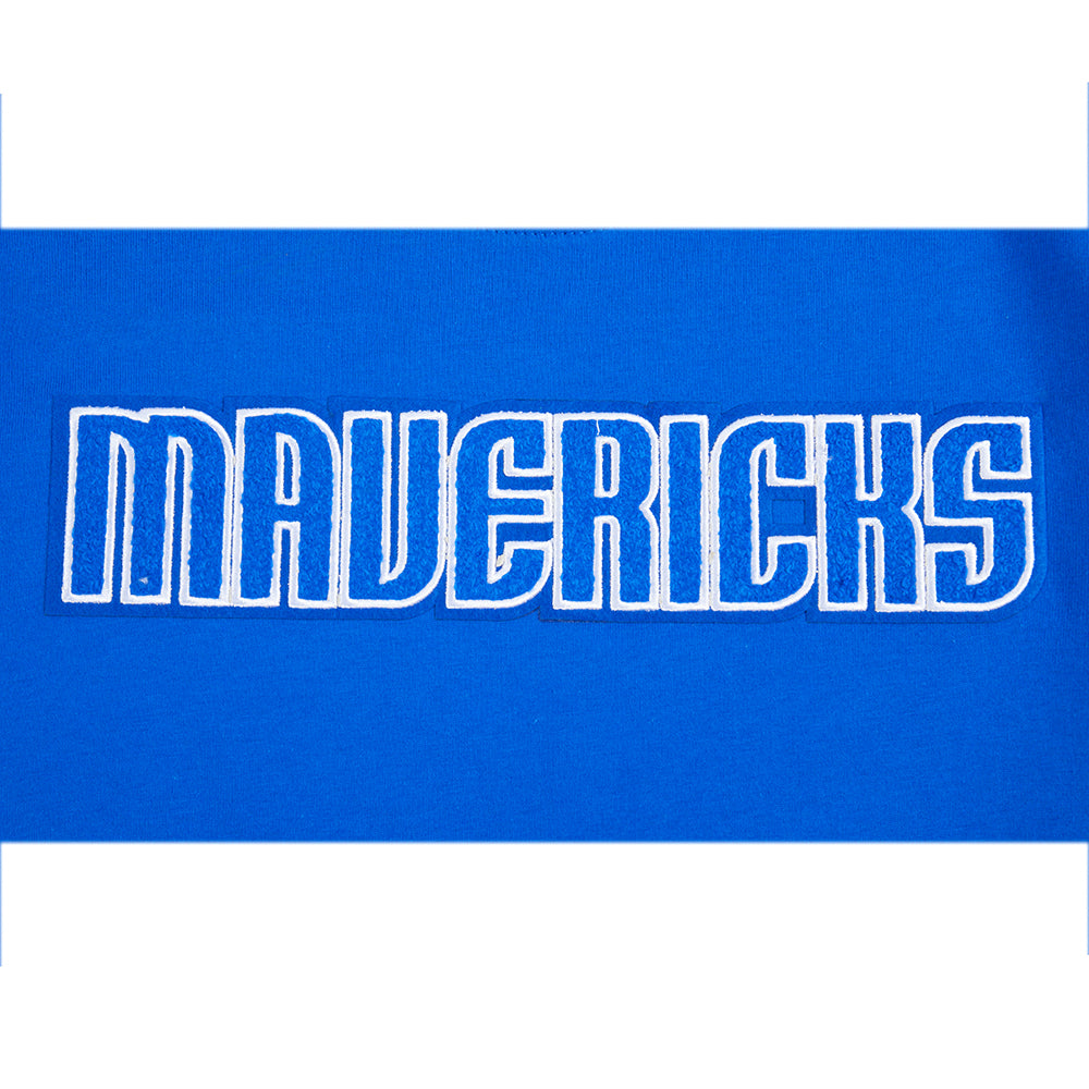 NBA DALLAS MAVERICKS CLASSIC T-SHIRT EN JERSEY SIMPLE POUR GARÇON JUNIOR (BLEU ROYAL)