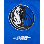 NBA DALLAS MAVERICKS CLASSIC BIG BOY'S SS STRIPED RIB TEE (ROYAL BLUE)