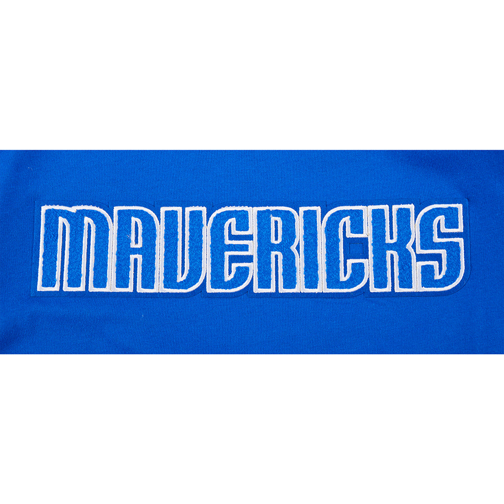 NBA DALLAS MAVERICKS CLASSIC BIG BOY'S SS STRIPED RIB TEE (ROYAL BLUE)