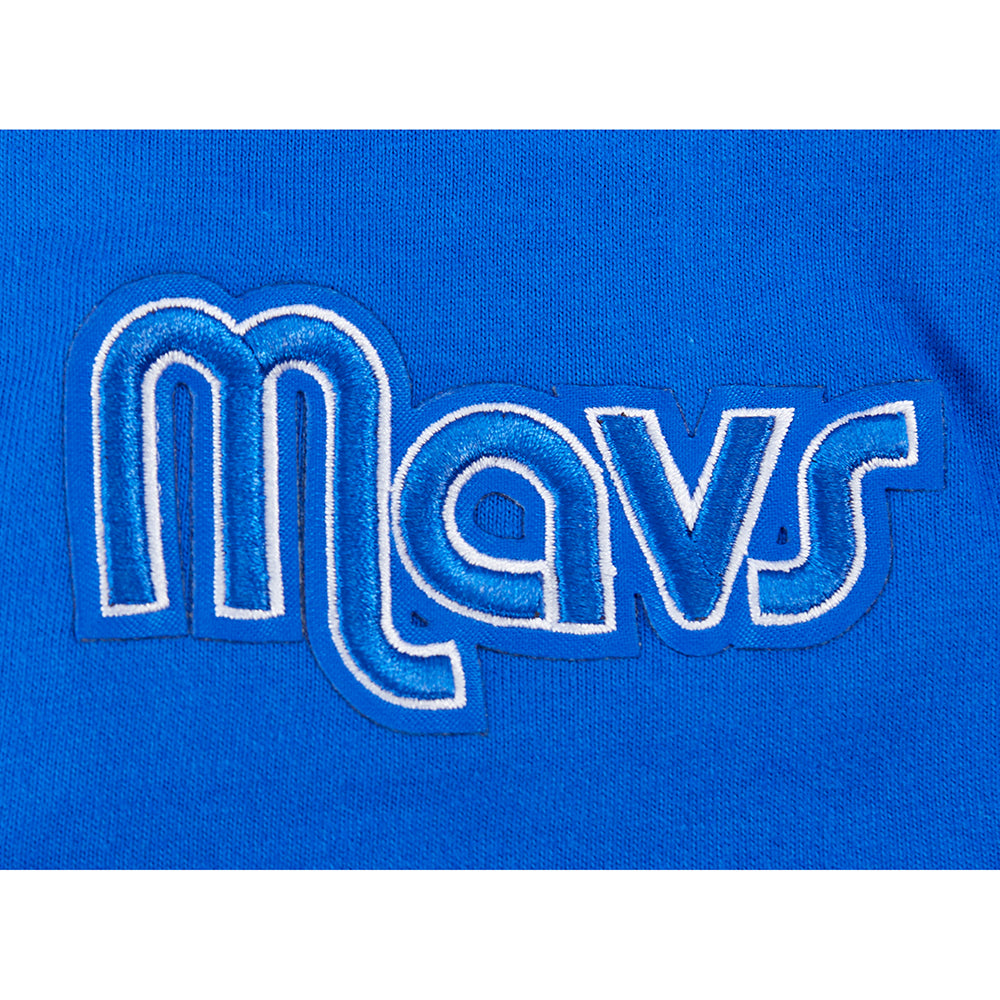 NBA DALLAS MAVERICKS CLASSIC BIG BOY'S SS STRIPED RIB TEE (ROYAL BLUE)