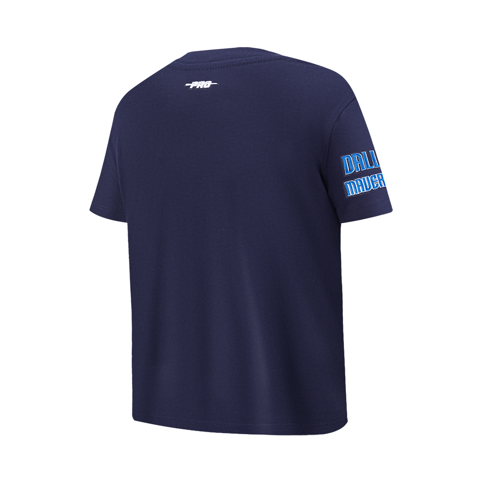 NBA DALLAS MAVERICKS RETRO CLASSIC T-SHIRT À MANCHES COURTES POUR GARÇON JUNIOR (MARINE MINUIT)