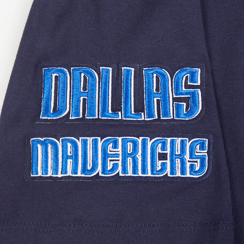 NBA DALLAS MAVERICKS RETRO CLASSIC T-SHIRT À MANCHES COURTES POUR GARÇON JUNIOR (MARINE MINUIT)