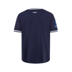 NBA DALLAS MAVERICKS RETRO CLASSIC BIG BOY'S SS STRIPED RIB TEE (MIDNIGHT NAVY)
