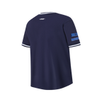 NBA DALLAS MAVERICKS RETRO CLASSIC BIG BOY'S SS STRIPED RIB TEE (MIDNIGHT NAVY)