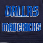 NBA DALLAS MAVERICKS RETRO CLASSIC BIG BOY'S SS STRIPED RIB TEE (MIDNIGHT NAVY)