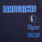 NBA DALLAS MAVERICKS RETRO CLASSIC BIG BOY'S SS STRIPED RIB TEE (MIDNIGHT NAVY)
