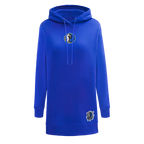 NBA DALLAS MAVERICKS CLASSIC ROBE À CAPUCHON EN MOLLETON POUR FEMME (BLEU ROYAL)