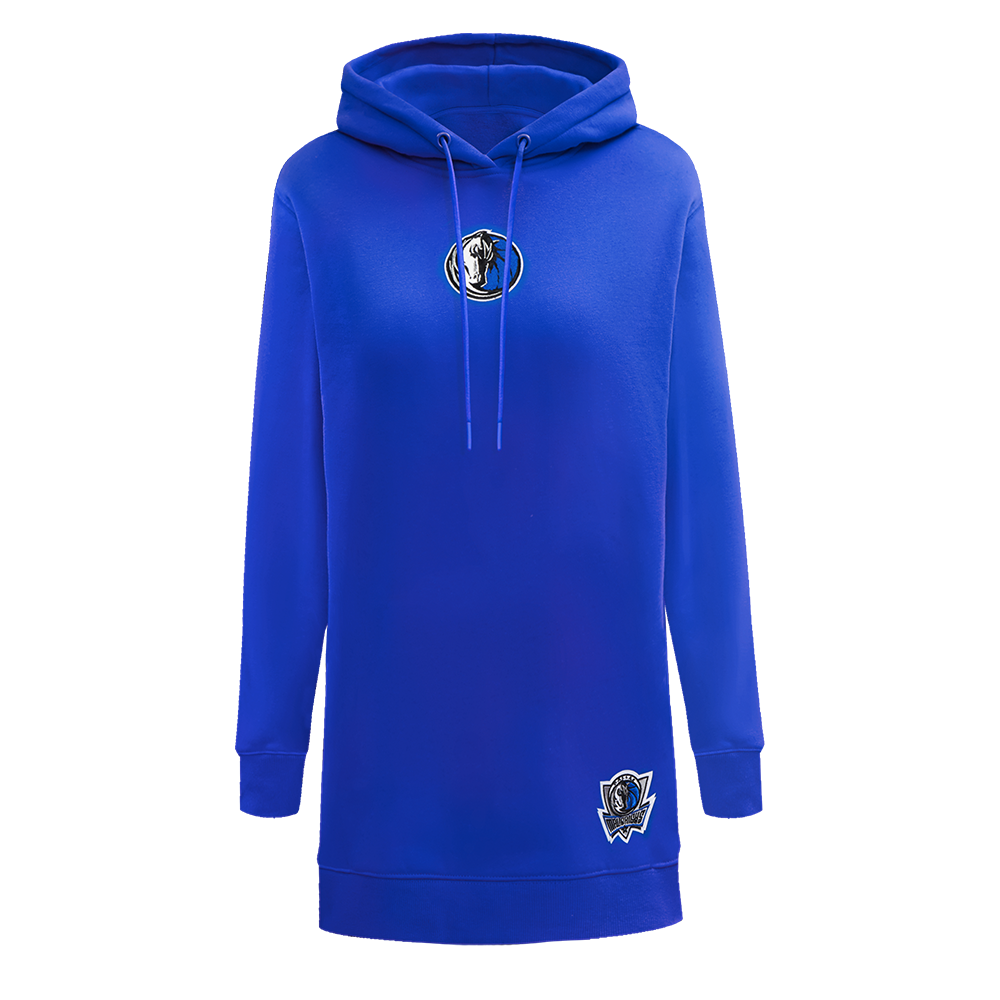 NBA DALLAS MAVERICKS CLASSIC ROBE À CAPUCHON EN MOLLETON POUR FEMME (BLEU ROYAL)