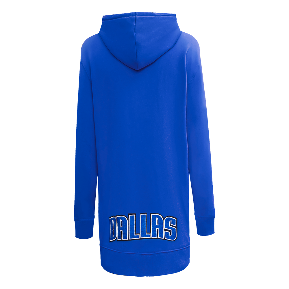 NBA DALLAS MAVERICKS CLASSIC ROBE À CAPUCHON EN MOLLETON POUR FEMME (BLEU ROYAL)