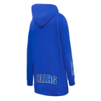 NBA DALLAS MAVERICKS CLASSIC ROBE À CAPUCHON EN MOLLETON POUR FEMME (BLEU ROYAL)