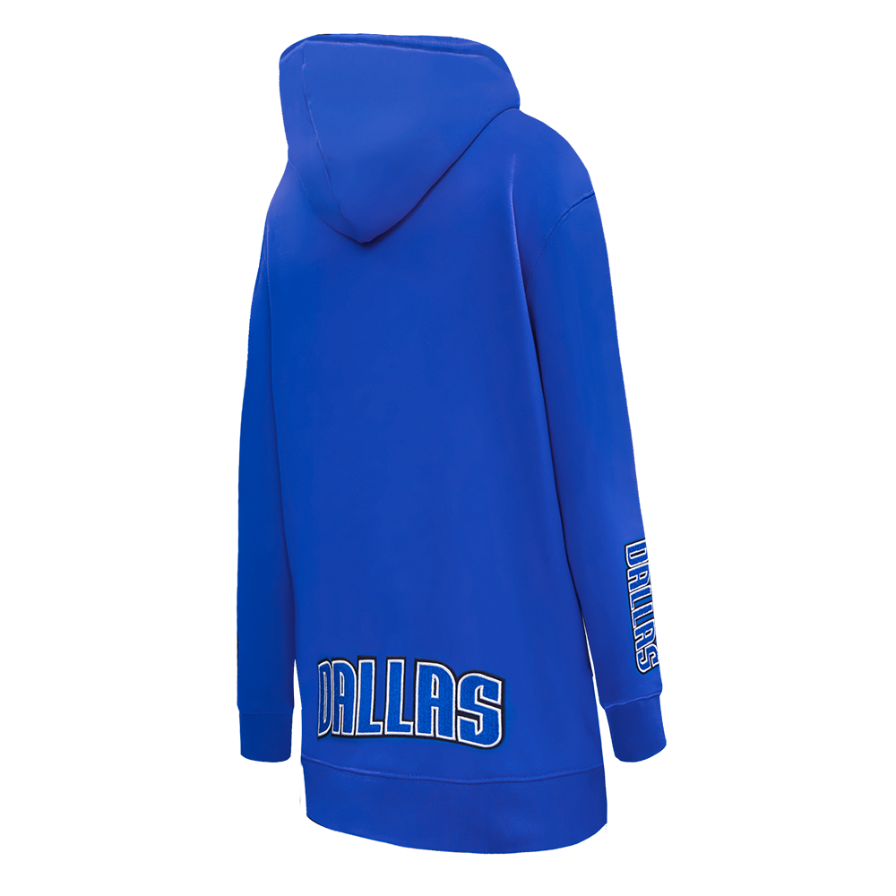 NBA DALLAS MAVERICKS CLASSIC ROBE À CAPUCHON EN MOLLETON POUR FEMME (BLEU ROYAL)