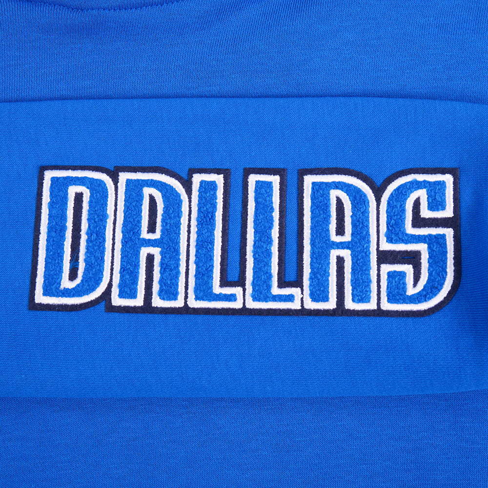 NBA DALLAS MAVERICKS CLASSIC ROBE À CAPUCHON EN MOLLETON POUR FEMME (BLEU ROYAL)