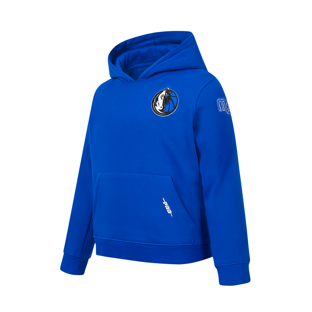 NBA DALLAS MAVERICKS CLASSIC BIG BOY'S FLC PO HOODIE (ROYAL BLUE)