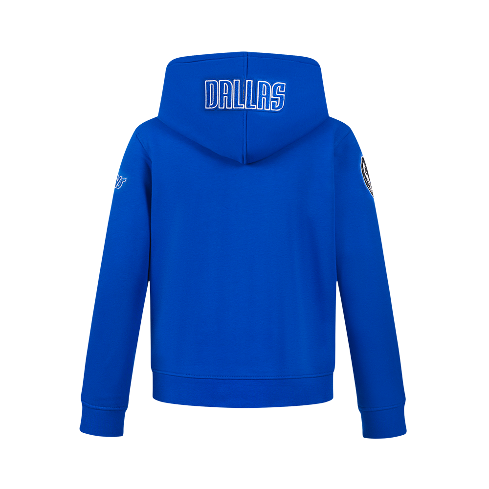 NBA DALLAS MAVERICKS CLASSIC BIG BOY'S FLC PO HOODIE (ROYAL BLUE)