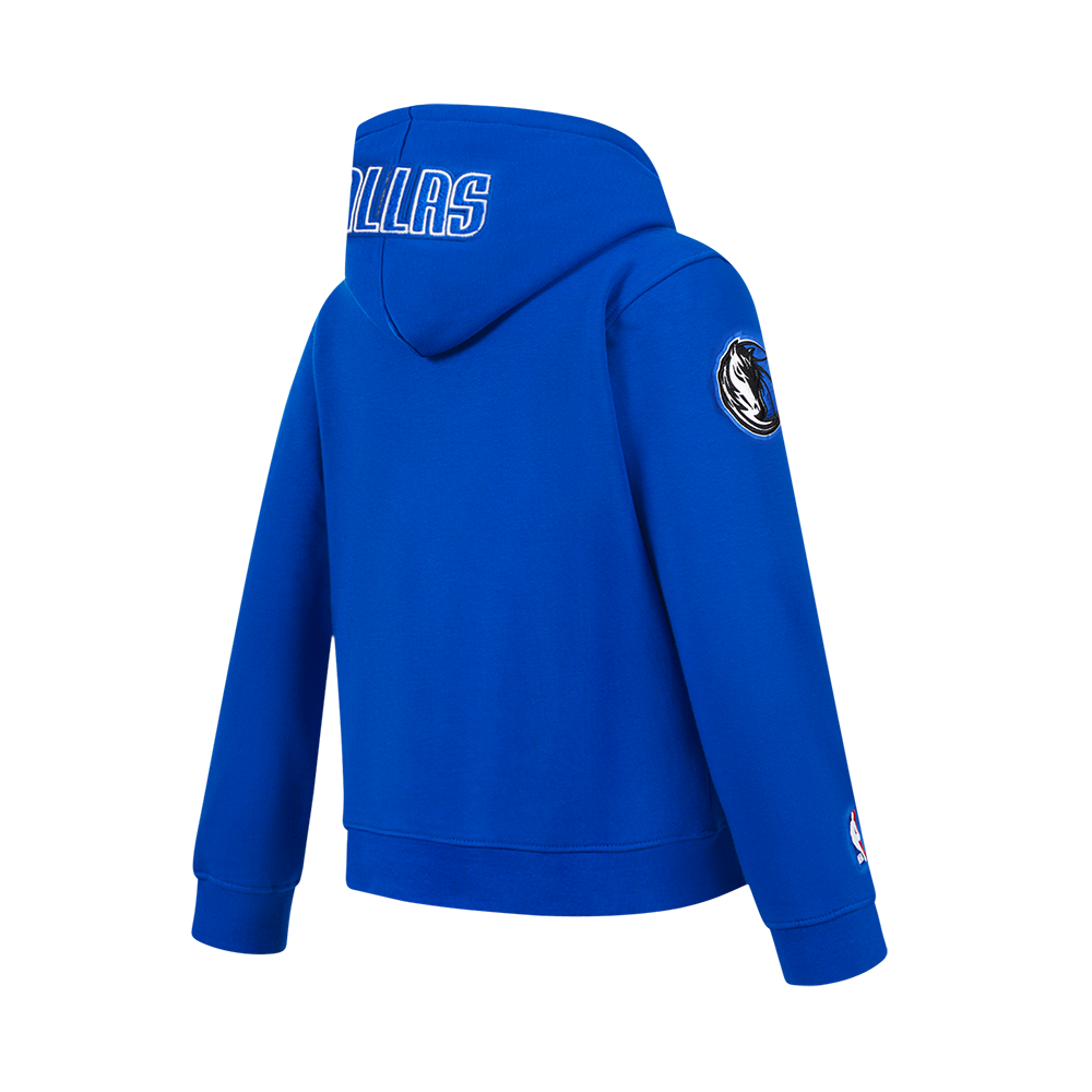 NBA DALLAS MAVERICKS CLASSIC BIG BOY'S FLC PO HOODIE (ROYAL BLUE)