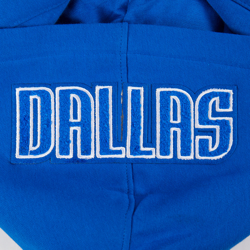 NBA DALLAS MAVERICKS CLASSIC BIG BOY'S FLC PO HOODIE (ROYAL BLUE)