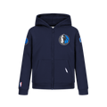 NBA DALLAS MAVERICKS CLASSIC CHANDAIL À CAPUCHON EN MOLLETON À GLISSIÈRE POUR GARÇON JUNIOR (MARINE MINUIT)
