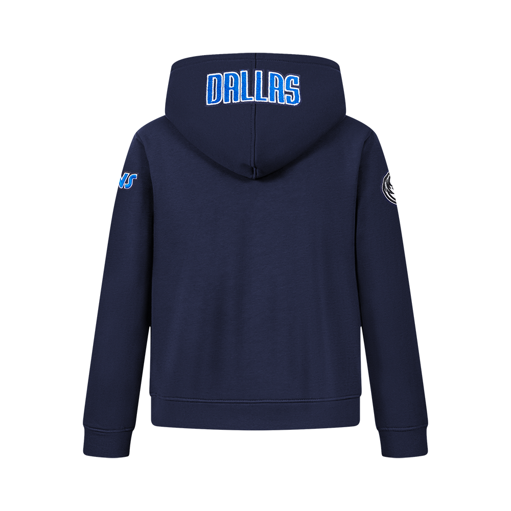 NBA DALLAS MAVERICKS CLASSIC CHANDAIL À CAPUCHON EN MOLLETON À GLISSIÈRE POUR GARÇON JUNIOR (MARINE MINUIT)