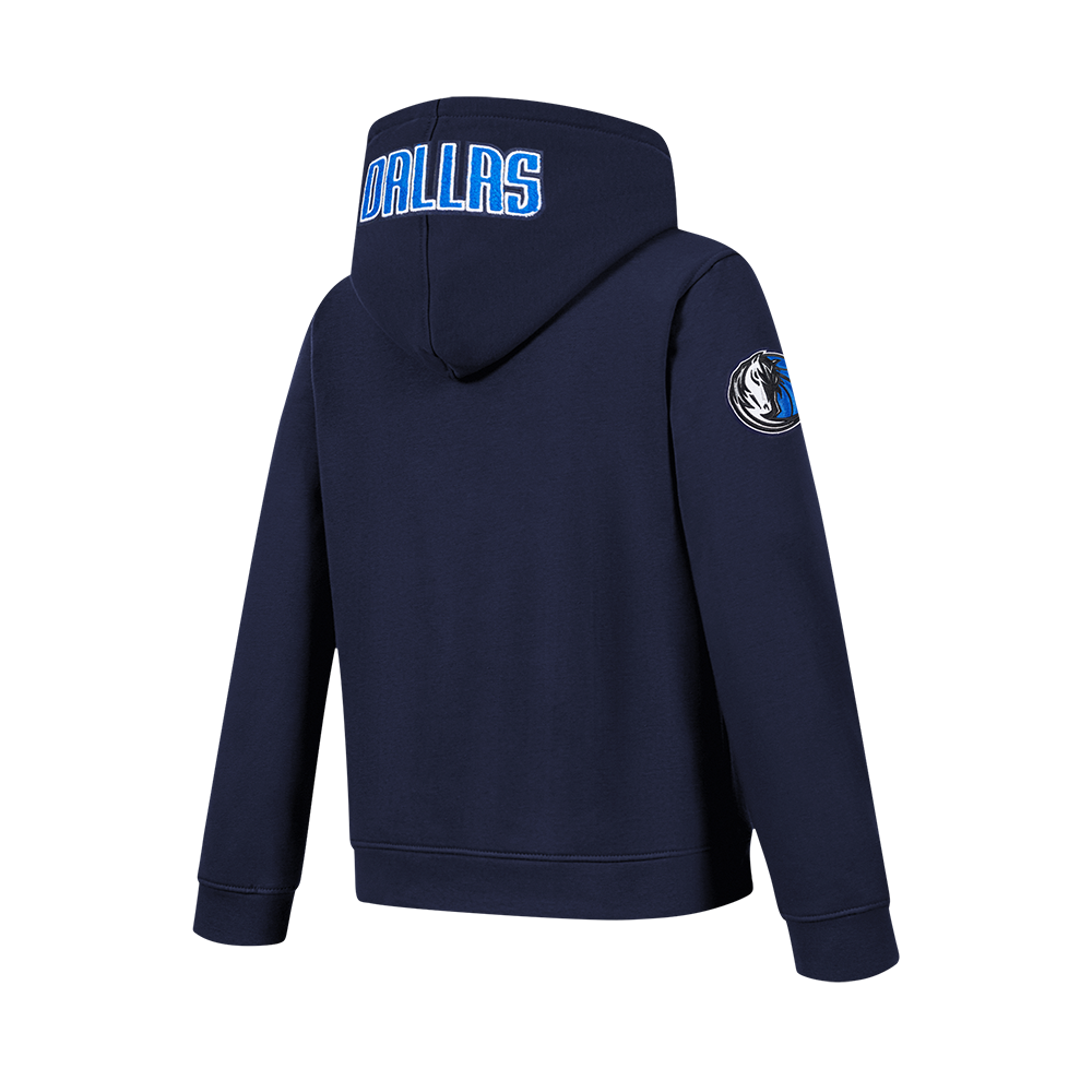 NBA DALLAS MAVERICKS CLASSIC CHANDAIL À CAPUCHON EN MOLLETON À GLISSIÈRE POUR GARÇON JUNIOR (MARINE MINUIT)