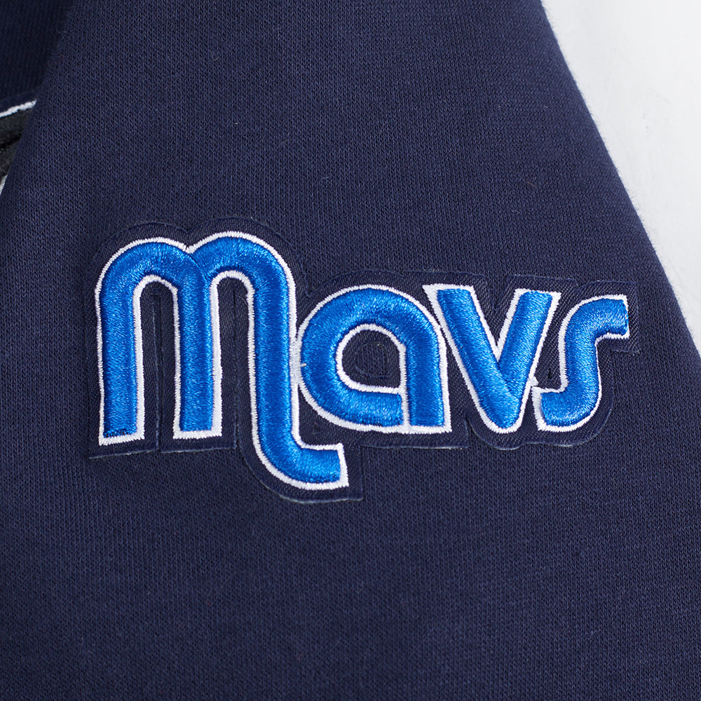NBA DALLAS MAVERICKS CLASSIC CHANDAIL À CAPUCHON EN MOLLETON À GLISSIÈRE POUR GARÇON JUNIOR (MARINE MINUIT)