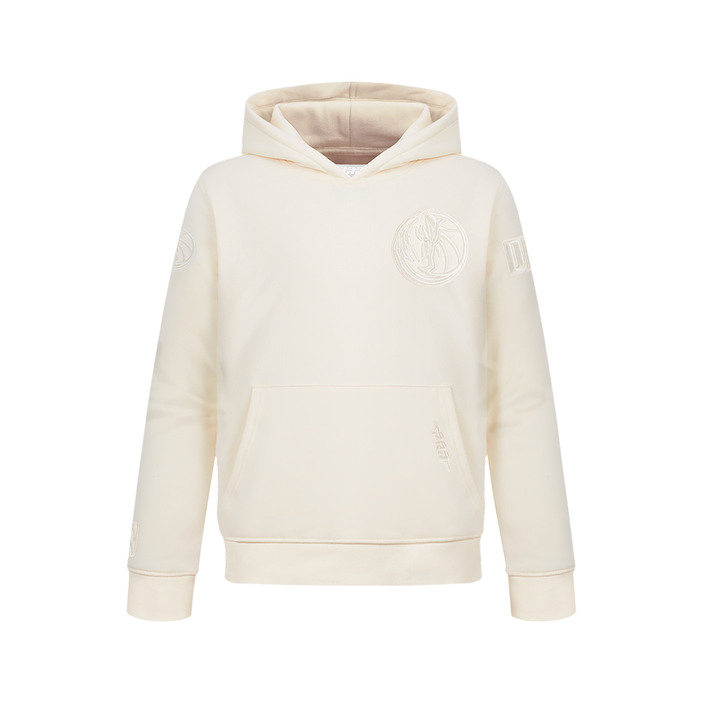 NBA DALLAS MAVERICKS NEUTRAL BIG BOY'S FLC PO HOODIE (EGGSHELL)