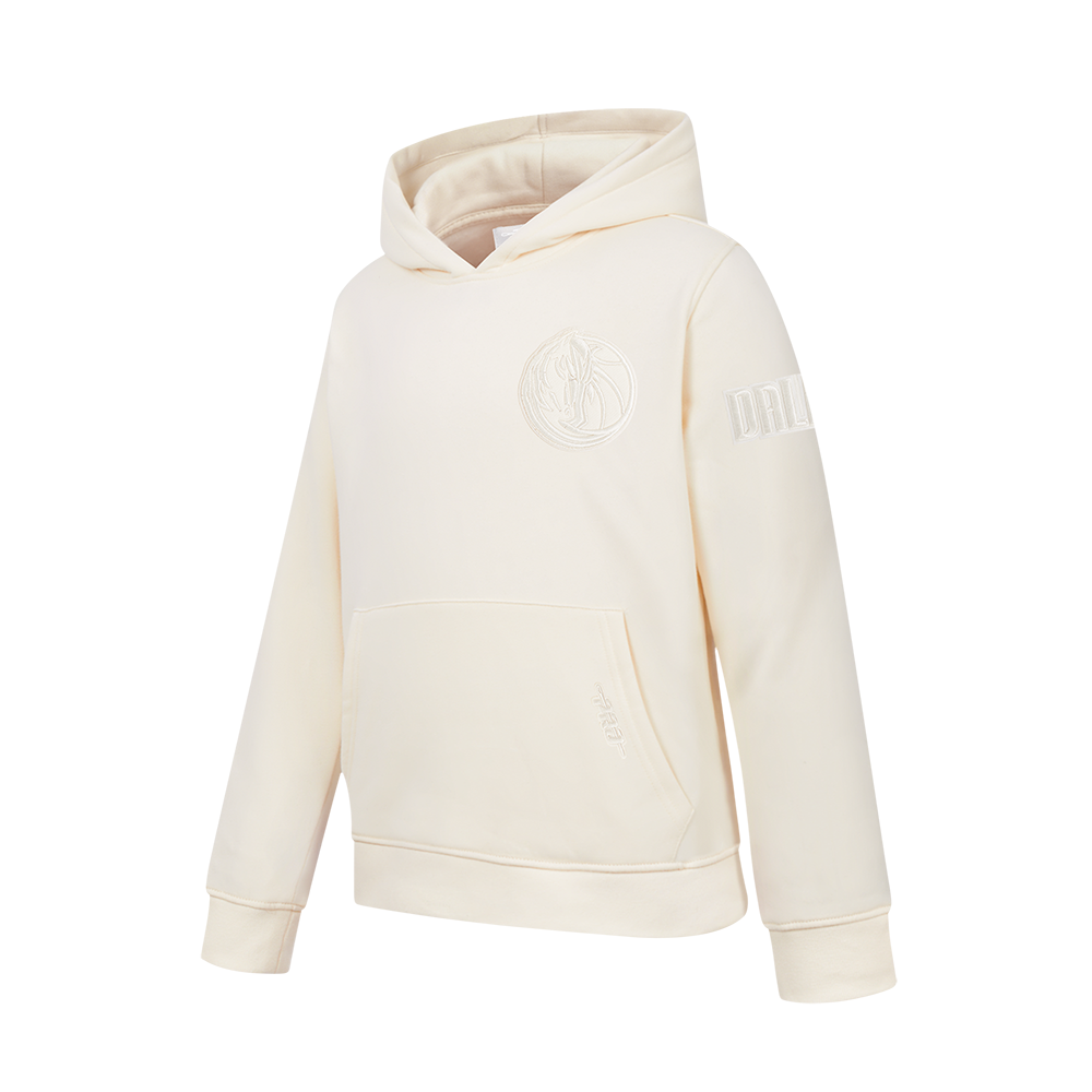NBA DALLAS MAVERICKS NEUTRAL BIG BOY'S FLC PO HOODIE (EGGSHELL)