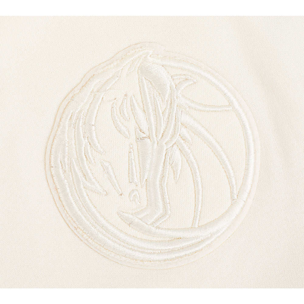 NBA DALLAS MAVERICKS NEUTRAL BIG BOY'S FLC PO HOODIE (EGGSHELL)