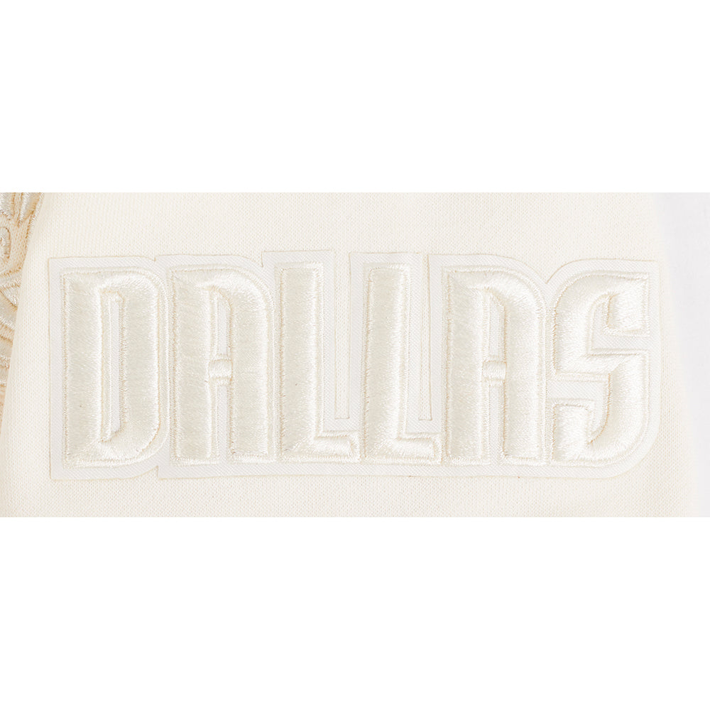 NBA DALLAS MAVERICKS NEUTRAL BIG BOY'S FLC PO HOODIE (EGGSHELL)