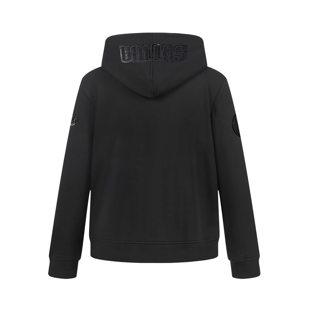 NBA DALLAS MAVERICKS TRIPLE BLACK CHANDAIL À CAPUCHON EN MOLLETON POUR GARÇON JUNIOR (NOIR)