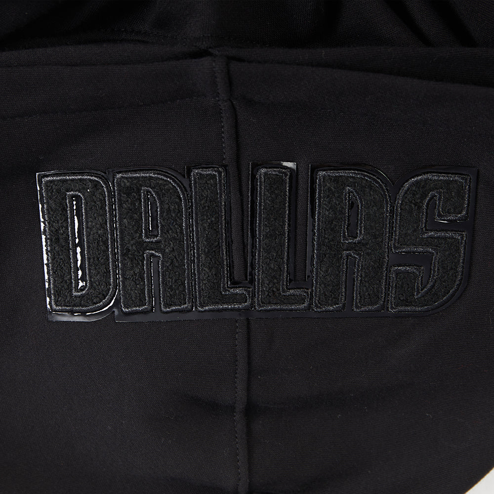 NBA DALLAS MAVERICKS TRIPLE BLACK CHANDAIL À CAPUCHON EN MOLLETON POUR GARÇON JUNIOR (NOIR)