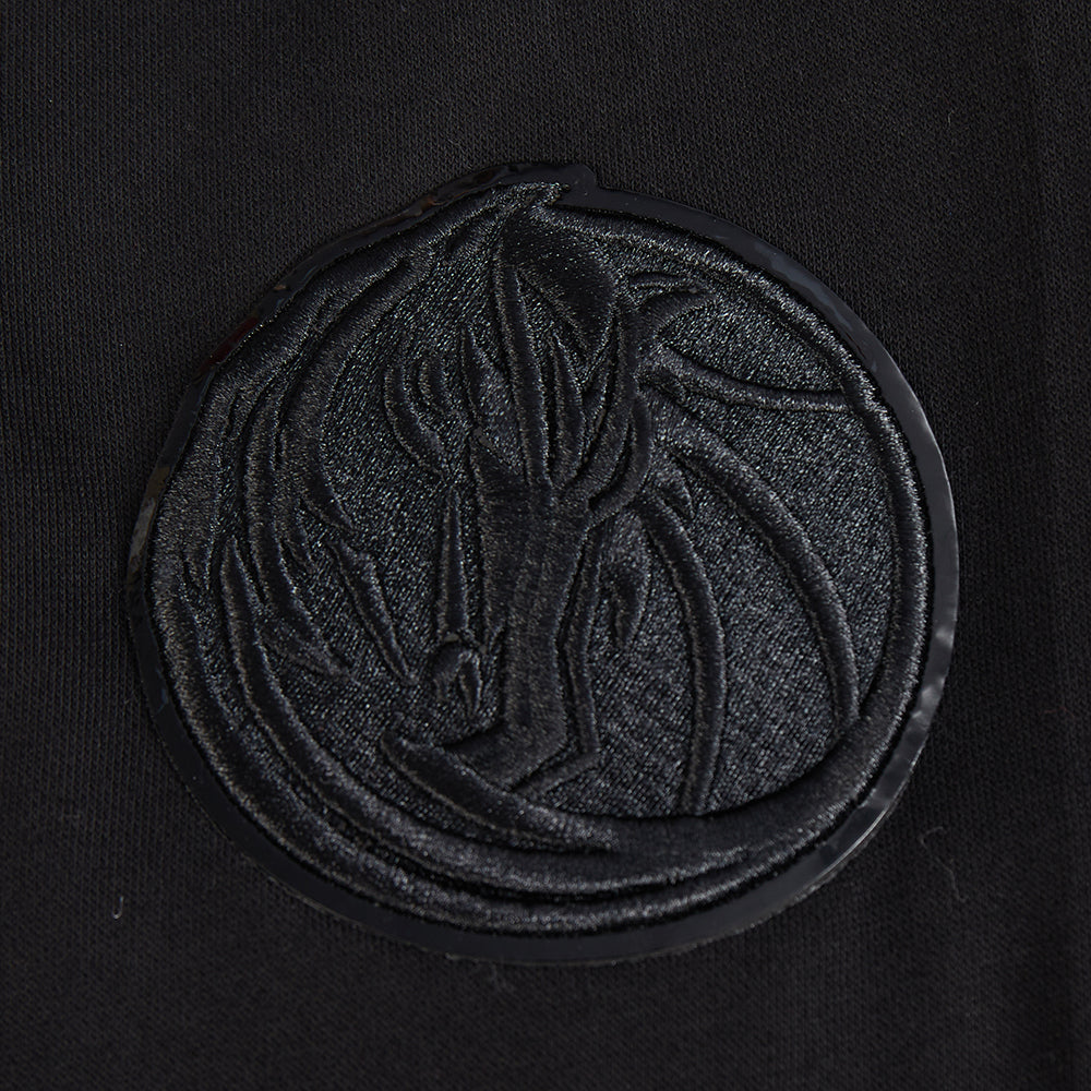 NBA DALLAS MAVERICKS TRIPLE BLACK CHANDAIL À CAPUCHON EN MOLLETON POUR GARÇON JUNIOR (NOIR)