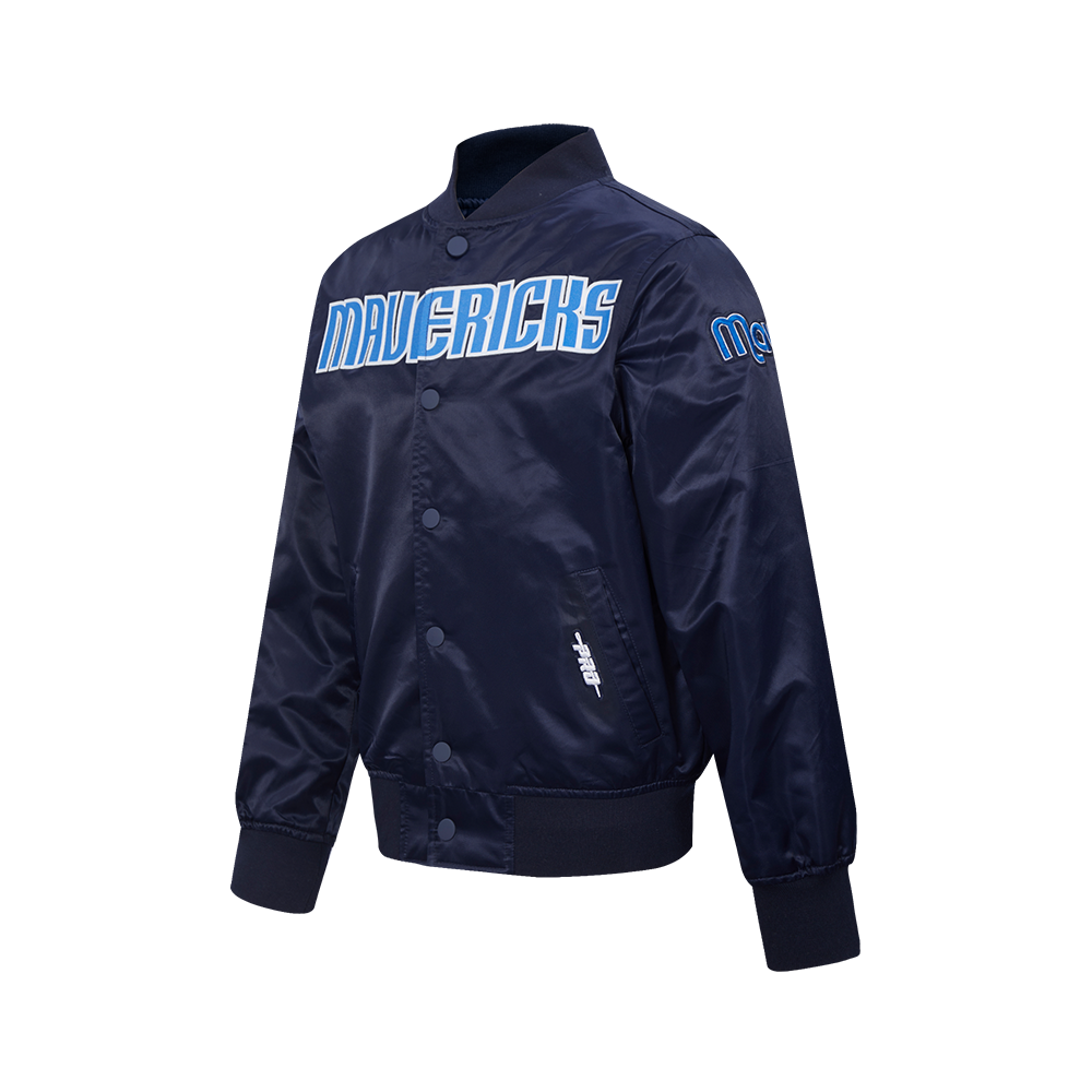 NBA DALLAS MAVERICKS CLASSIC BLOUSON EN SATIN POUR GARÇON JUNIOR (MARINE MINUIT)
