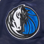NBA DALLAS MAVERICKS CLASSIC BLOUSON EN SATIN POUR GARÇON JUNIOR (MARINE MINUIT)