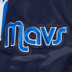 NBA DALLAS MAVERICKS CLASSIC BLOUSON EN SATIN POUR GARÇON JUNIOR (MARINE MINUIT)