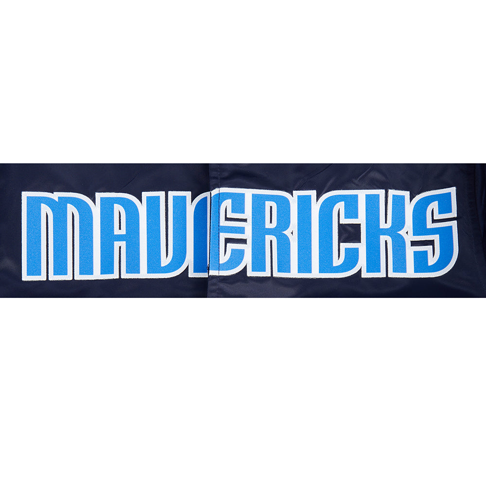 NBA DALLAS MAVERICKS CLASSIC BLOUSON EN SATIN POUR GARÇON JUNIOR (MARINE MINUIT)